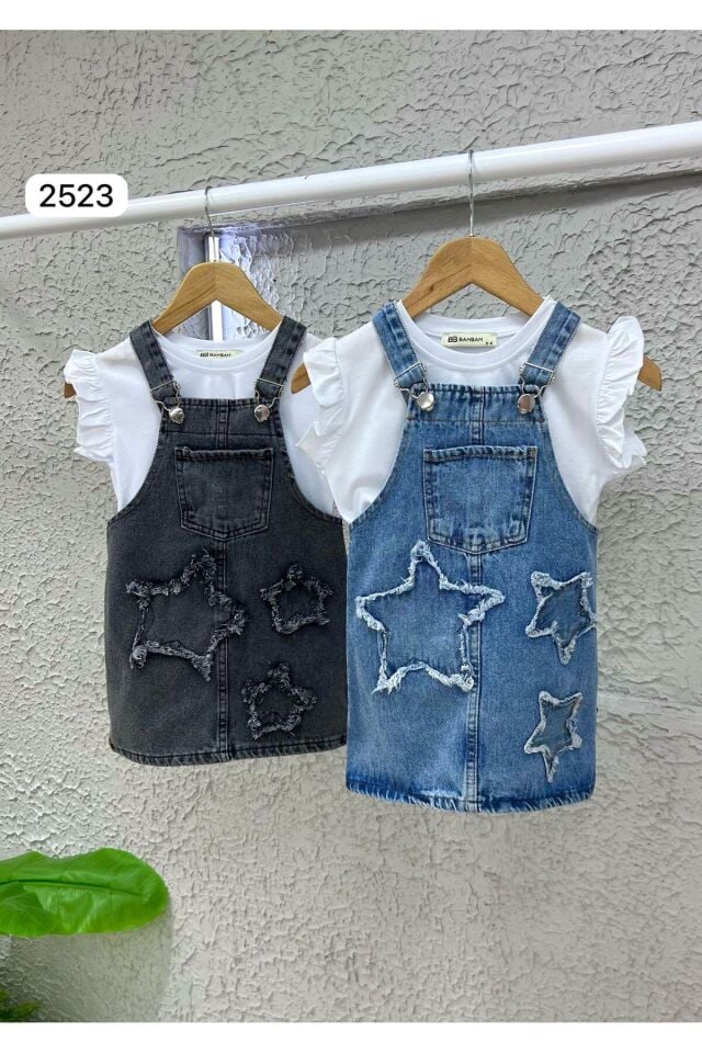 Sılopet Yıldız Nakişlı Tişoetlu 2li Kız Çocuk Takım